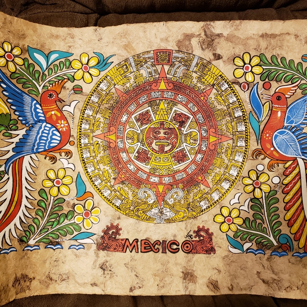 Amate Bark Paper Mayan Calendar